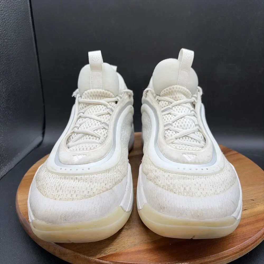 Adidas D.O.N. Issue #6 Mens Size 11.5 Basketball Shoes Triple White Sneakers